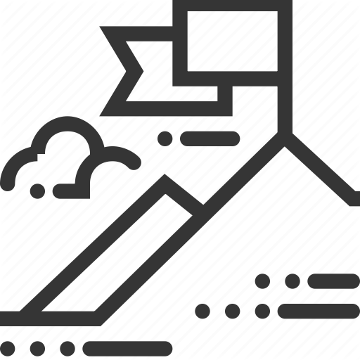 Climbing, Finish, Flag, Goal, Map, Mountain, Race, Target