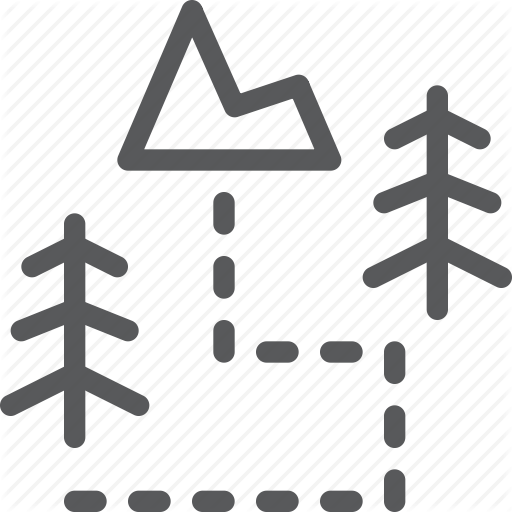 Direction, Ecology, Forest, Hike, Map, Mountain, Nature, Woods Icon
