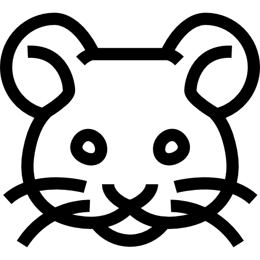 Mouse Frontal Animal Head Outline