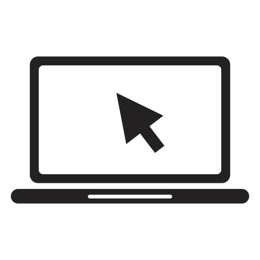 Computer With Mouse Pointer Icon