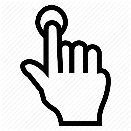 Click, Finger, Hand, Mouse, Pointer, Screen, Touch Icon