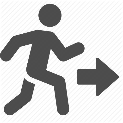 Jogging, Man, Moving, Run, Running Icon