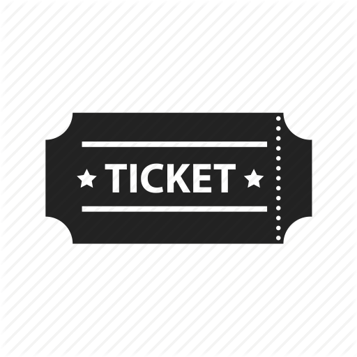 Entertainment, Film, Movie, Theater, Ticket Icon