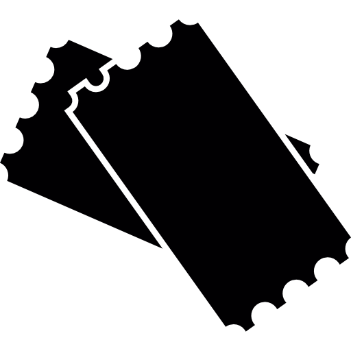 Movie Tickets Silhouette Icons Free Download