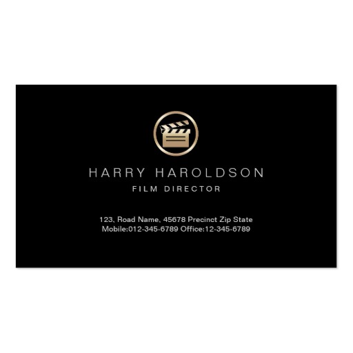 Film Director Business Cards Bizcardstudio