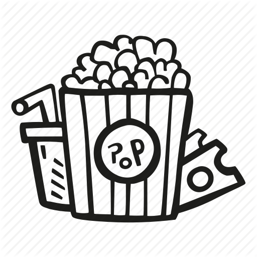 Cinema, Entertainment, Movie, Movies, Popcorn Icon