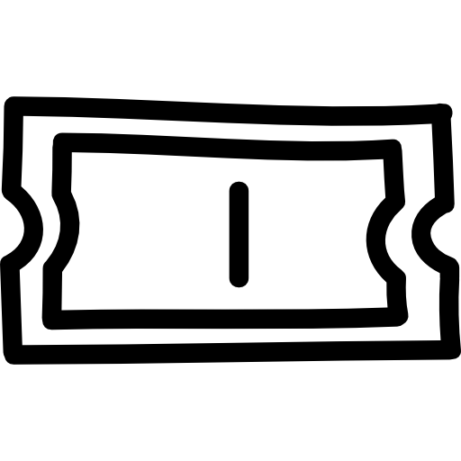 Ticket Hand Drawn Outline Icons Free Download