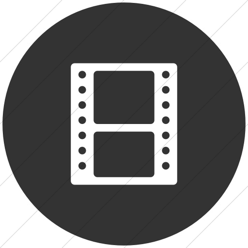 Flat Circle White On Dark Gray Broccolidry Film Icon