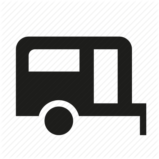 C Camper, Camping, Car C Car Camping, Trailer Icon