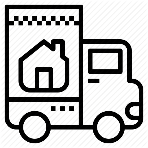 Home, Moving, Service, Truck Icon