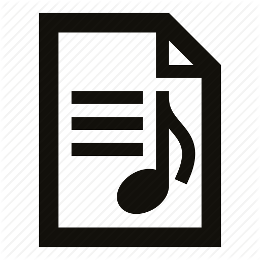 Audio, Audio File, Document, File, Midi, File, Music Icon