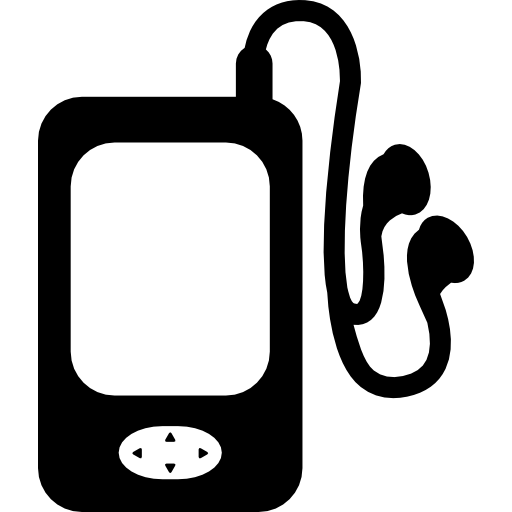 Music Player With Earphones Icons Free Download