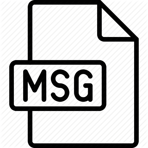 Document, Extension, File, Format, Msg Icon