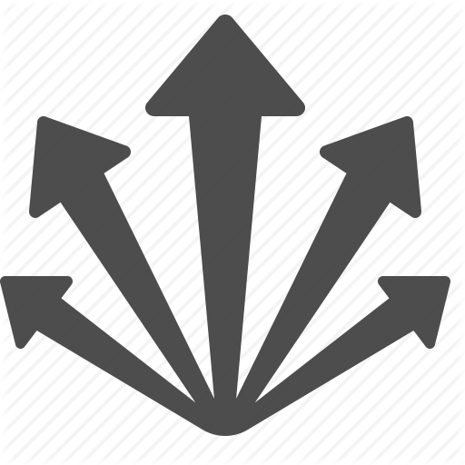 Arrow, Arrows, Burst, Multiple Icon