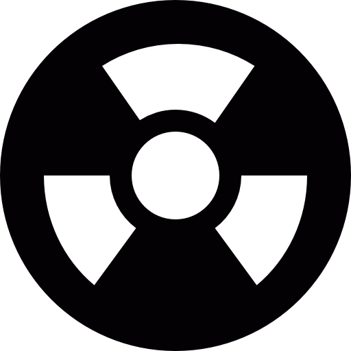 Radioactive Dangerous Circle Icons Free Download