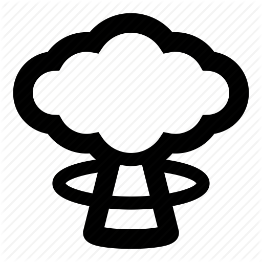 Bomb, Cloud, Explosion, Mushroom Cloud, Nuclear, Radiation, War Icon