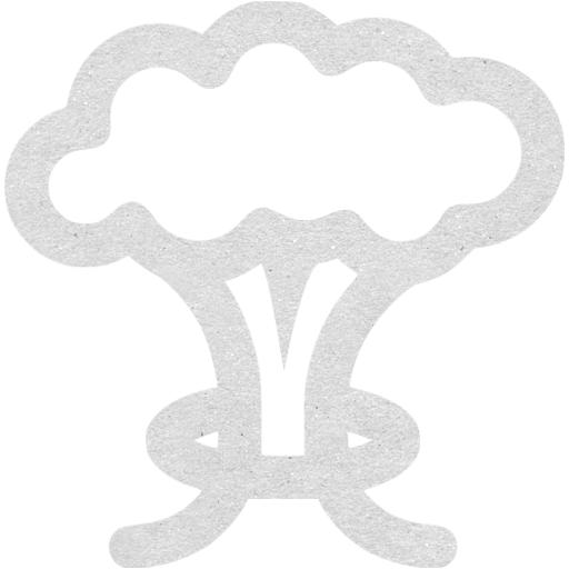 Cardboard Mushroom Cloud Icon