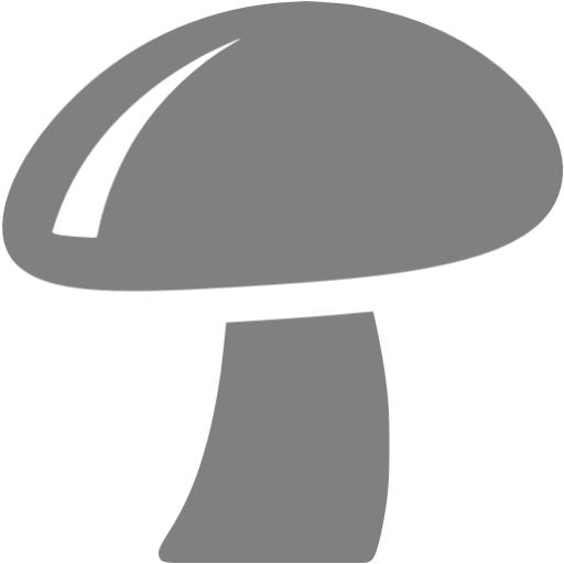 Gray Mushroom Icon