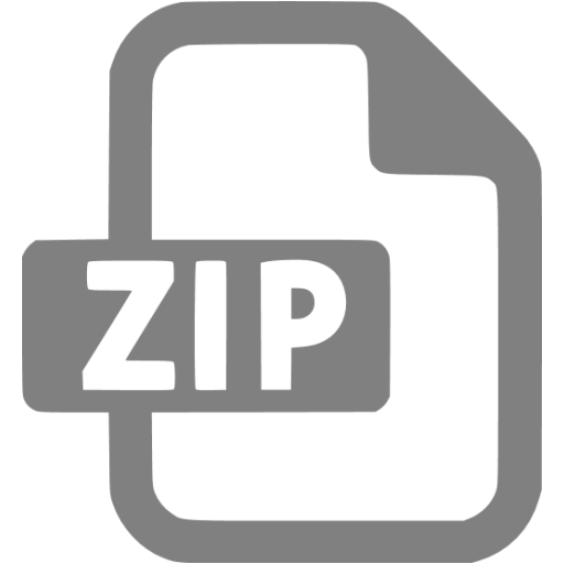 Gray Zip Icon