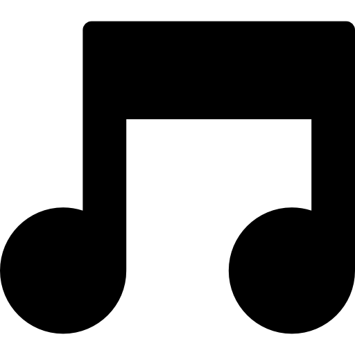 Musical Note Black Shape Icons Free Download