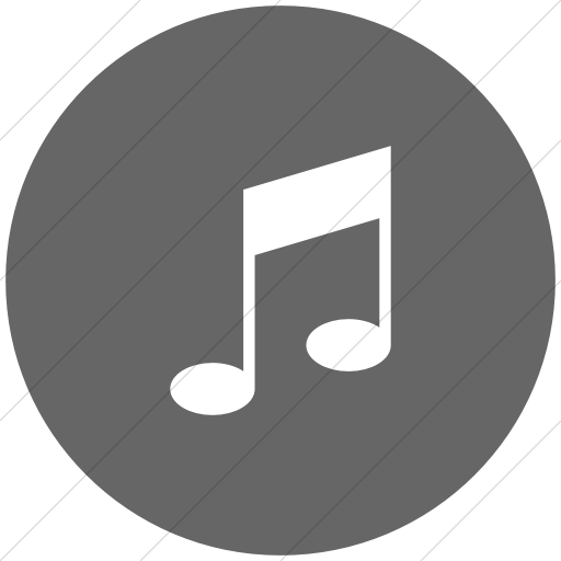 Flat Circle White On Gray Raphael Music Icon