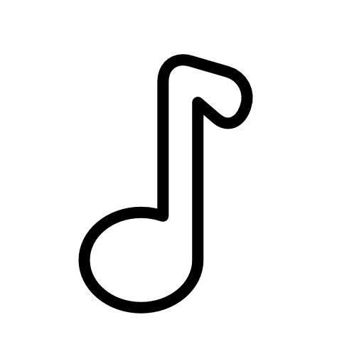White Music Note Icon Images