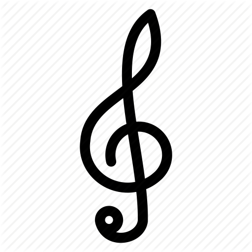 Melody, Music, Music Note, Note, Treble Clef Icon