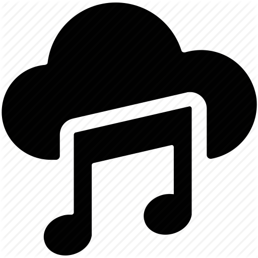 Cloud And Music Note, Cloud Music Concept, Cloud With Music Sign