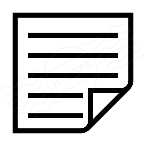 Iconexperience I Collection Note Text Icon