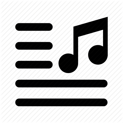 Audio, Music, Note, Sound, Text Icon