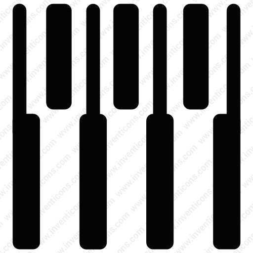 Download Seven Piano Keys,keyboard,keys,line,music,piano Icon