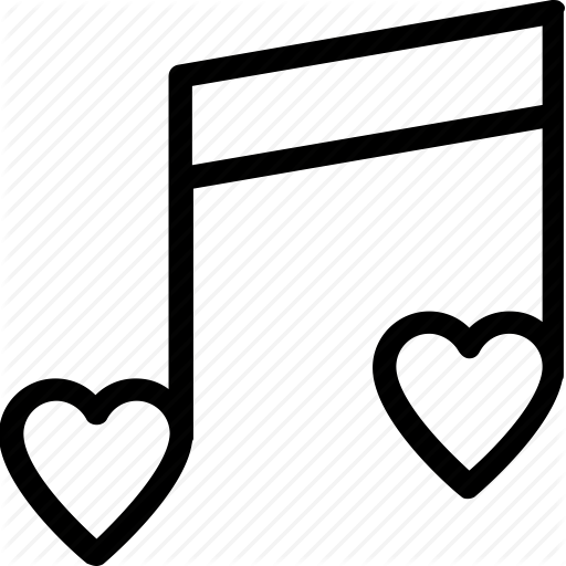 Clef Treble Musical Note Black Heart Shape And Music Symbol Png