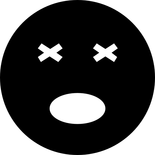 Astonished Black Emoticon Face
