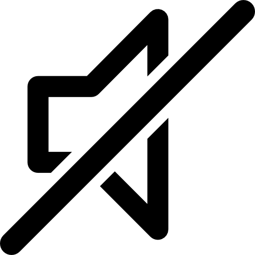 Mute Speaker Outlined Symbol With A Slash On It Icons Free Download