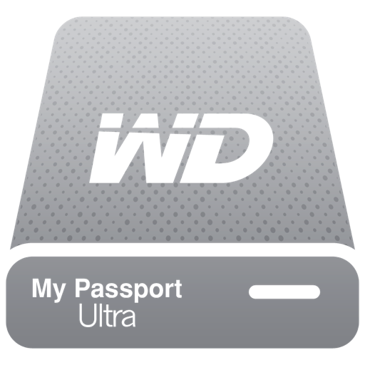 Hdd Wd My Passport Ultra Silver Pngicoicns Free Icon Download