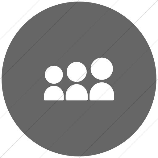 Flat Circle White On Gray Foundation Social Myspace Icon