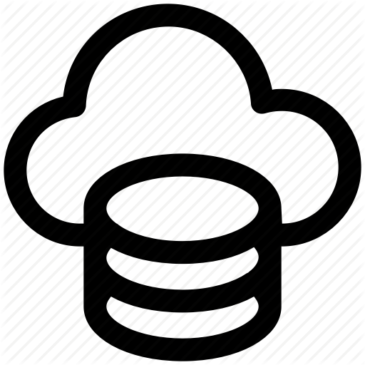 Cloud Data, Cloud System, Database, Mysql, Server, Storage Icon