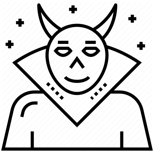 Devil, Evil, Ghost, Monster, Mystery Person Icon