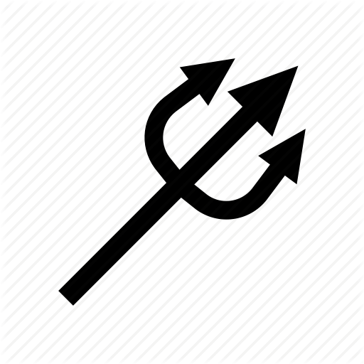 Evil, Fork, Halloween, Horror, Mystery, Myth, Trident Icon