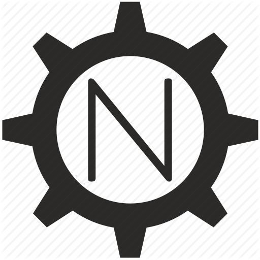 Gear, Key, Keyboard, Letter, N Icon