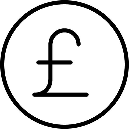 Black Pound Icon