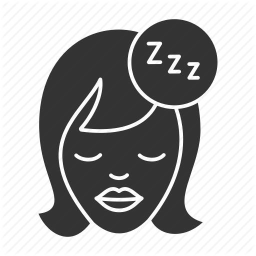 Bedtime, Nap, Night, Rest, Sleep, Woman, Zzz Icon