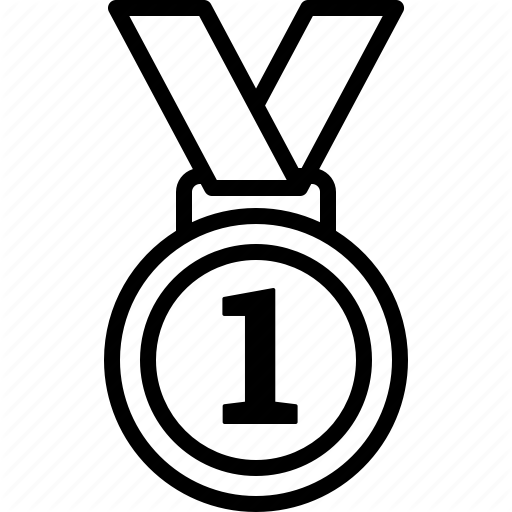 Gold, Medal, No Number Olympics Icon