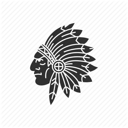 Headdress, Indian, Indian Chief, Native American Icon