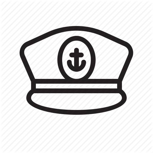 Anchor, Boat, Captain, Hat, Nautical, Sea, Ship Icon