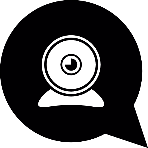 Speech Balloon With Webcam Icons Free Download