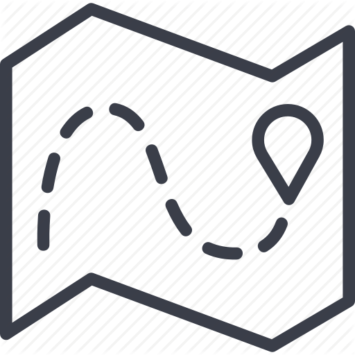 Bar Code, Destination, Load, Logistics, Map, Navigation, Route Icon