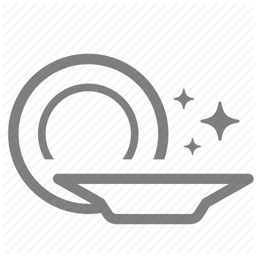 Clean, Clear, Dish, Fresh, Neat, Star, Wash Icon