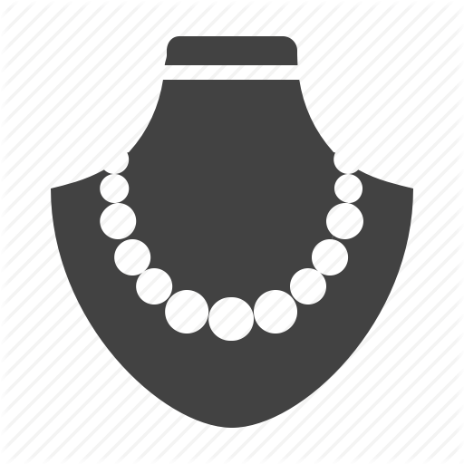 Jewelry, Necklace, Pearl Icon