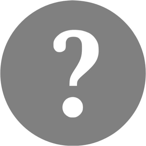 Gray Help Icon